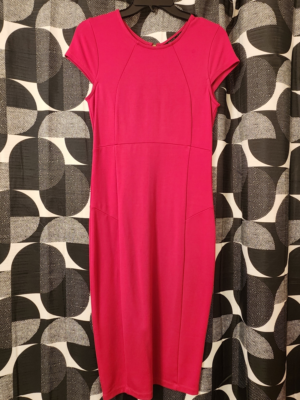 Felicity & Coco Hot Pink Midi Sheath Dress